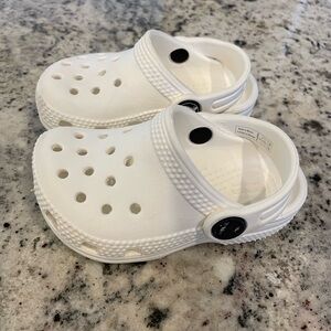 White Toddler CROCS